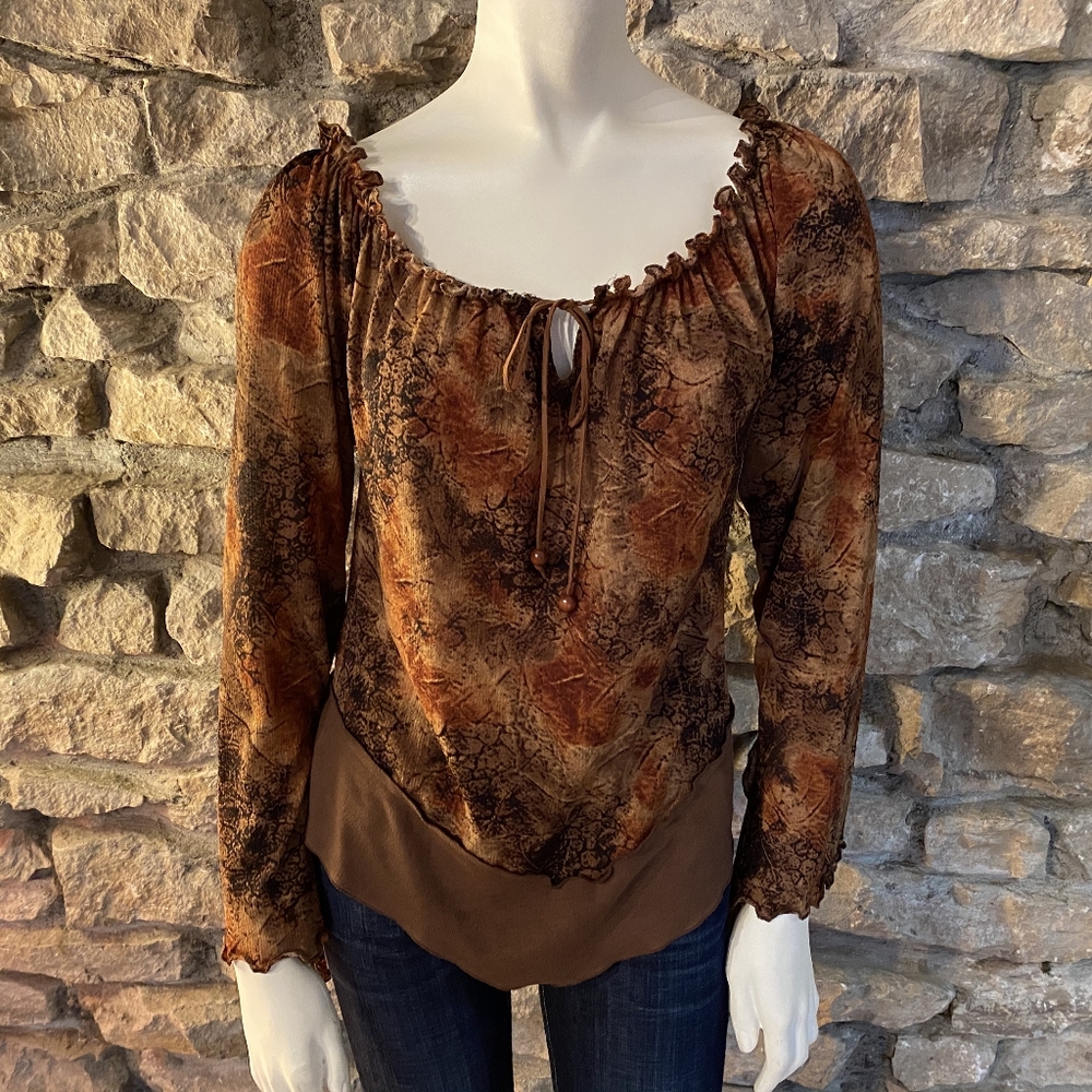 Prada Peasant Blouse Size Medium